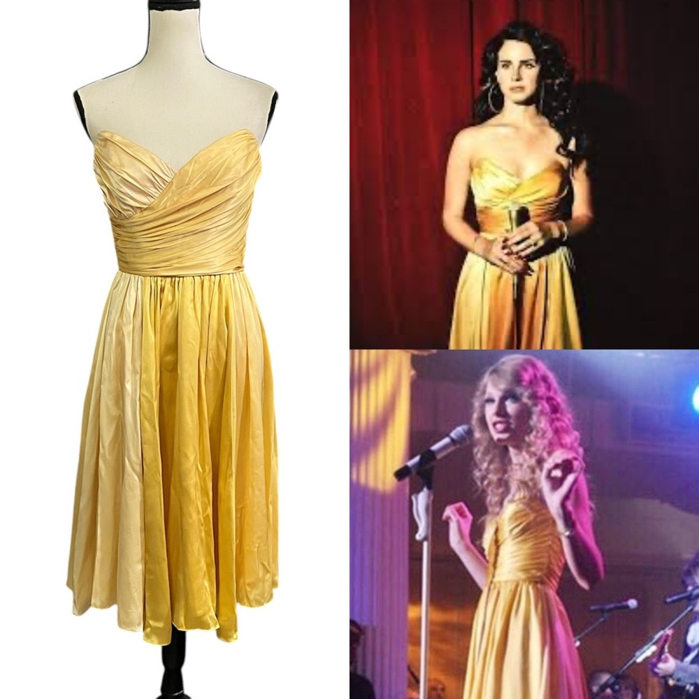 🔥6HR SALE🔥 Vintage Designer Silk Dress ASO Lana Del Rey & Taylor Swift